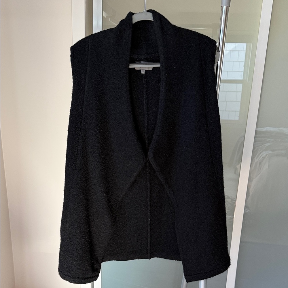 Michael Stars Long Black Sweater Vest